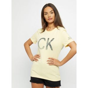 Calvin Klein dámské světle žluté tričko - S (701)